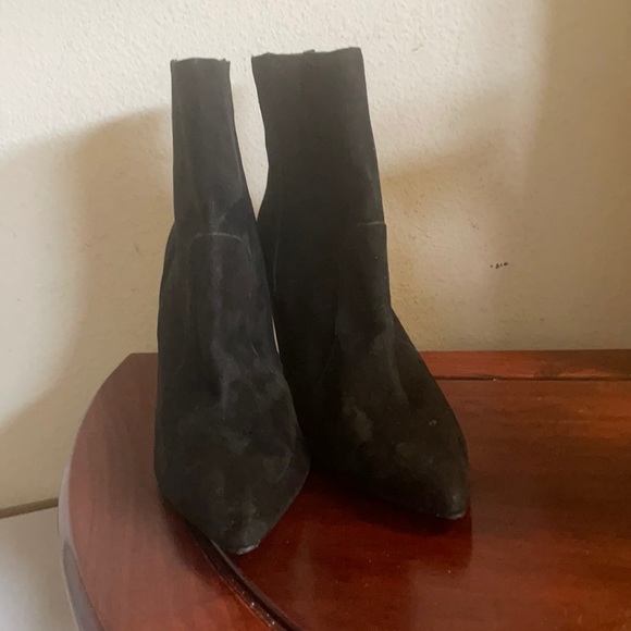 Norman Marcus Black Suede Boots - Picture 1 of 6